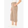 Woman Within Plus Size Petite Knit Cargo Capri(New Khaki)