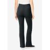 Woman Within Plus Size Stretch-Cotton Knit Pull-On Bootcut Pocket Leggings(Heather Charcoal)
