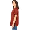 Woman Within Plus Size Faux Suede Tee(Red Ochre)