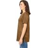 Woman Within Plus Size Faux Suede Tee(Toffee)