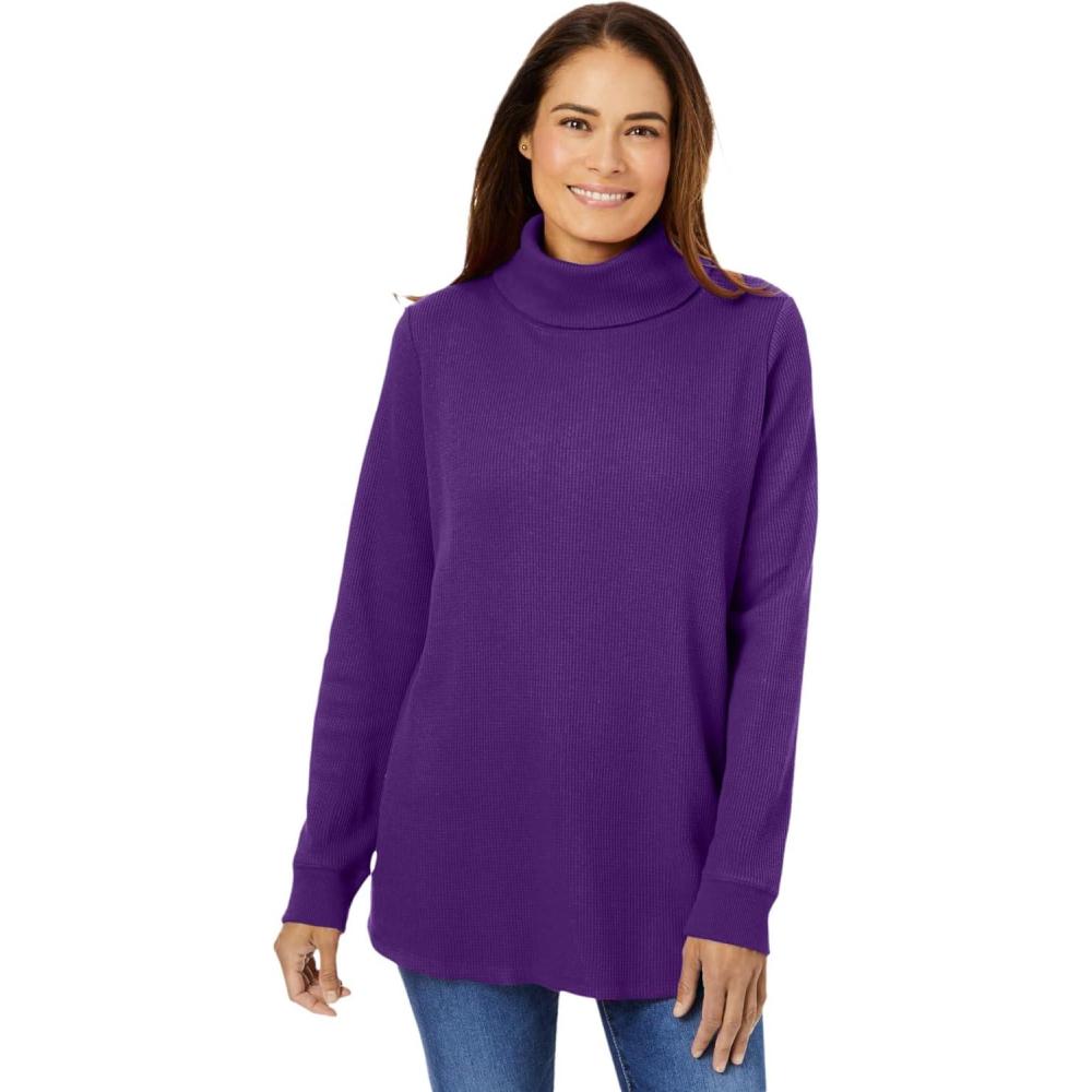 imageWoman Within Plus Size Thermal TurtleneckRadiant Purple