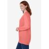 Woman Within Plus Size Fleece Sweatshirt(Sweet Coral)