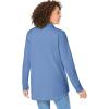 Woman Within Plus Size Relaxed Waffle-Thermal Tunic(French Blue)