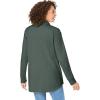 Woman Within Plus Size Relaxed Waffle-Thermal Tunic(Pine)