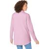 Woman Within Plus Size Relaxed Waffle-Thermal Tunic(Pink)