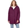 Woman Within Plus Size Sherpa-Lined Hooded Parka(Deep Claret)
