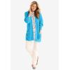Woman Within Plus Size Button-Front Shaker Cardigan(Orange Twist White)