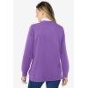 Woman Within Plus Size Layered-Look Sweatshirt(Pretty Violet Trellis Placement)