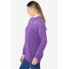 Woman Within Plus Size Layered-Look Sweatshirt(Pretty Violet Trellis Placement)