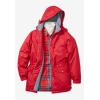 Woman Within Plus Size Microfiber Parka(Deep Claret)