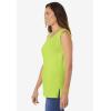 Woman Within Plus Size Perfect Scoopneck Tank (Petite Available)(Lime)