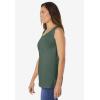 Woman Within Plus Size Perfect Scoopneck Tank (Petite Available)(Pine)