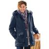 Woman Within Plus Size Microfiber Parka(Navy)