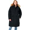 Woman Within Plus Size The Arctic Parka In Extra Long Length(Black)