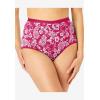 Comfort Choice Plus Size Full Coverage Cotton Brief 10-Pack(Strawberry Pack)