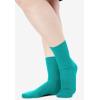 Comfort Choice Women’s Plus Size 6-Pack Rib Knit Socks(Black)