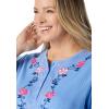 Woman Within Plus Size 7-Day Embroidered Pointelle Tunic(Chocolate Floral Embroidery)