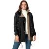 Woman Within Plus Size Colorblocked Taslon Anorak(Slate Black)