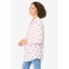 Woman Within Plus Size Perfect Pintuck Tunic(Heart Stripe Multi)