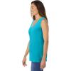 Woman Within Plus Size Perfect Sleeveless Shirred V-Neck Tunic(Pretty Turquoise)