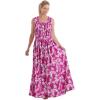 Woman Within Plus Size Pintucked Sleeveless Dress(Deep Claret Pink Paisley)