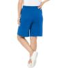 Woman Within Plus Size Sport Knit Short(Heather Navy)
