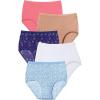 Comfort Choice Plus Size Full Coverage Cotton Brief 10-Pack(Blue Butterfly Pack)