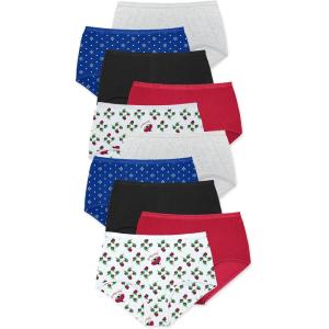 Comfort Choice Plus Size Full Coverage Cotton Brief 10-Pack(Geo Dot Pack)