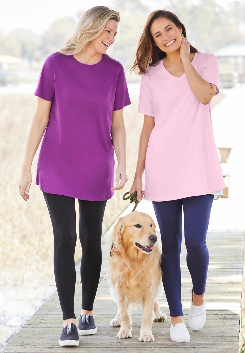 imageWoman Within Plus Size Perfect Crewneck TunicMedium Heather Grey