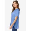 Woman Within Plus Size Graphic Tee(French Blue Lotus)
