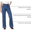 Woman Within Plus Size Stretch Denim Wide-Leg Five-Pocket Jeans(Medium Stonewash)