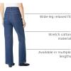 Woman Within Plus Size Stretch Denim Wide-Leg Five-Pocket Jeans(Natural Khaki)