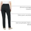 Woman Within Plus Size 7-Day Knit Ribbed Straight-Leg Pull-On Pants(Chocolate)