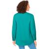 Woman Within Plus Size Perfect Pintuck Tunic(Aquamarine)