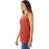 Woman Within Plus Size Perfect Sleeveless Shirred V-Neck Tunic(Burnt Red)