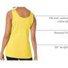 Woman Within Plus Size Rib Knit Tank(Primrose Yellow)