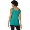 Woman Within Plus Size Rib Knit Tank(Waterfall)