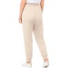 Woman Within Plus Size Better-Fleece Pull-On Jogger Sweatpants(Oatmeal)