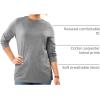 Woman Within Plus Size Perfect Long-Sleeve Crewneck Tee (Petite Available)(Medium Heather Grey)