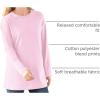 Woman Within Plus Size Perfect Long-Sleeve Crewneck Tee (Petite Available)(Pink)