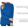 Woman Within Plus Size Perfect Long-Sleeve Mockneck Tee (Petite Available)(Bright Cobalt)