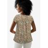 ellos Plus Size Trapeze Knit Tee(Grey Spruce Ditsy Floral)