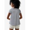 ellos Plus Size Trapeze Knit Tee(White Navy Stripe)