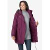 Woman Within Plus Size Quilt-Lined Taslon Anorak(Bark)