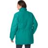 Woman Within Plus Size Quilt-Lined Taslon Anorak(Waterfall)