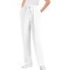 Woman Within Plus Size Easy Going Knit Pull-On Drawstring Pants(White)