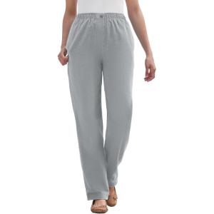 Woman Within Plus Size Tall 7-Day Corduroy Straight-Leg Pant(Gunmetal)