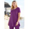Woman Within Plus Size Easy Maxi Tunic(Raspberry Ombre)