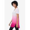 Woman Within Plus Size Easy Maxi Tunic(Raspberry Ombre)