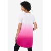 Woman Within Plus Size Easy Maxi Tunic(Raspberry Ombre)
